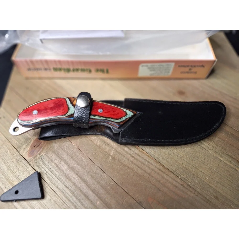 Chipaway Cutlery The Guardian Fixed Blade Knife Surgical Steel Colored Wood